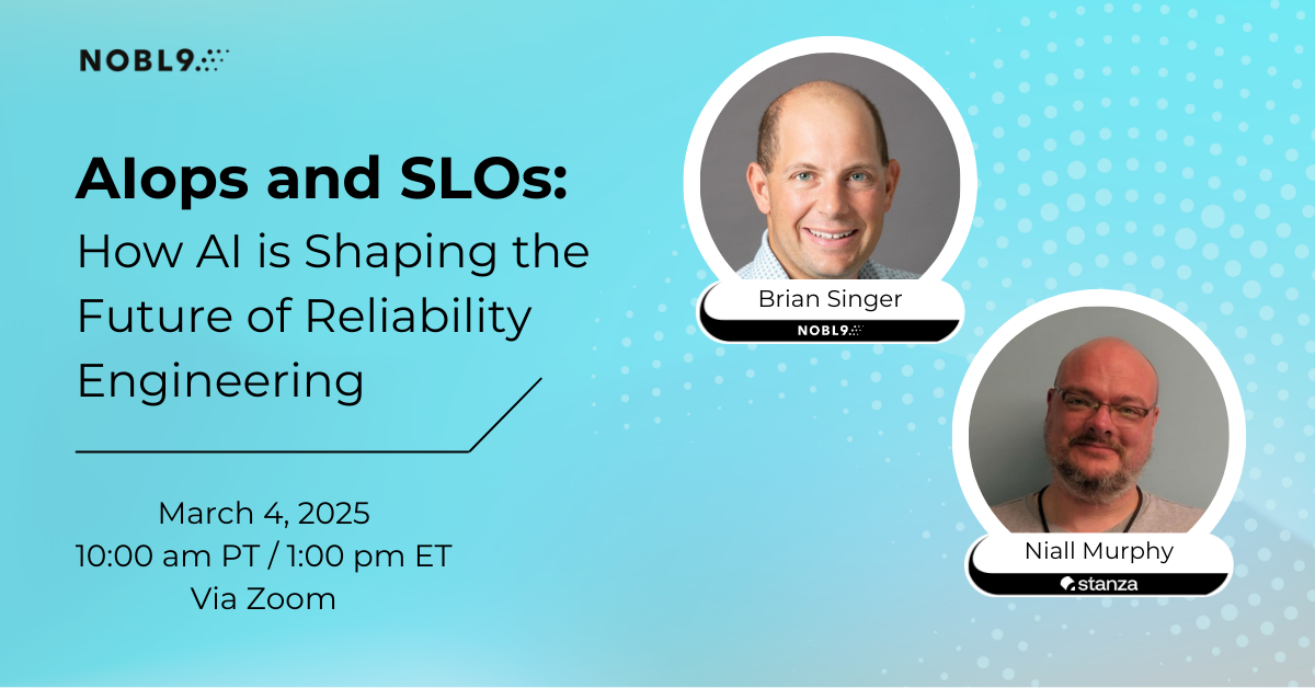 AI OPs and SLOs Nobl9 webinar